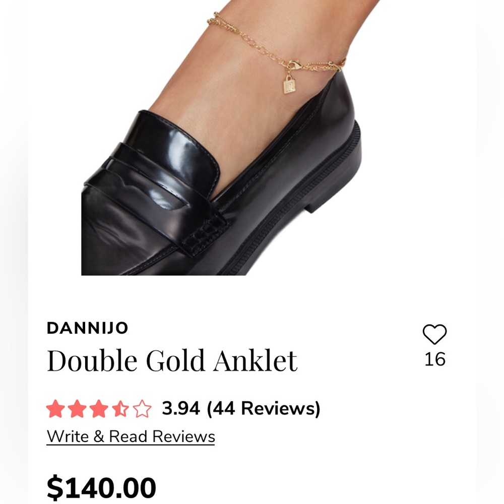 Dannijo Gold Anklet